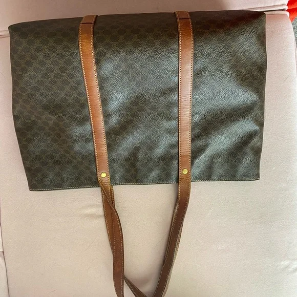 Celine Macadam Medium Leather Tote bag